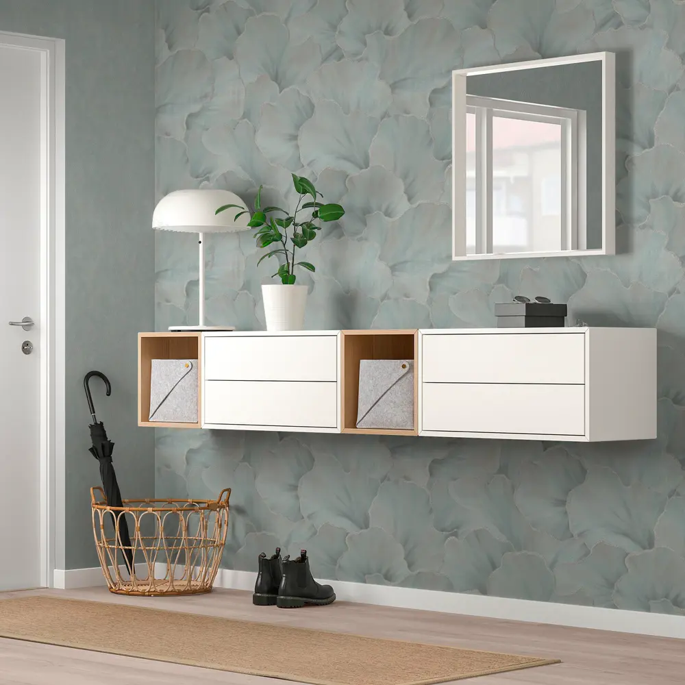 Обои флизелиновые Московская обойная фабрика Нуар зеленые абстрактные 1.06 м 89423827 STLM-1576312 - Вид №5