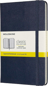 516252 Блокнот "Classic" Medium, 120 листов, в клетку, 11,5 х 18 см, синий Moleskine