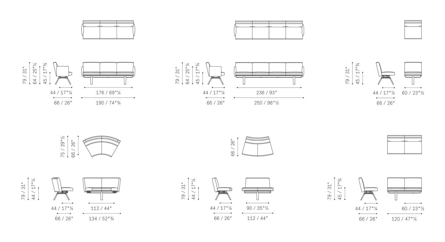 Диван Poltrona Frau офис-системы управления ARCH-00037571 - Вид №4