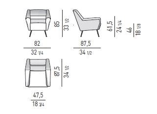 Кресло Minotti Albert &amp ARCH-00102132 - Вид №4