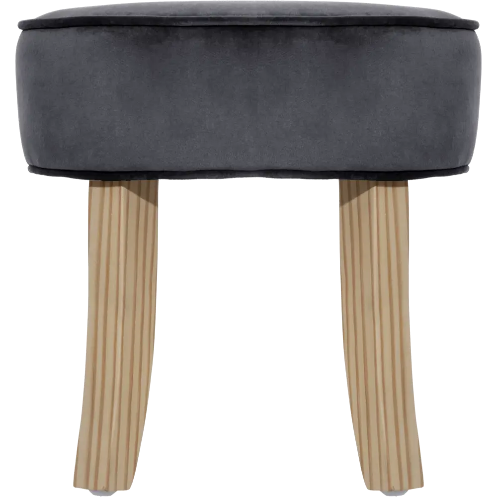 Табурет с мягкой обивкой цвет серый Atmosphera STLM-2051357 - Вид №1