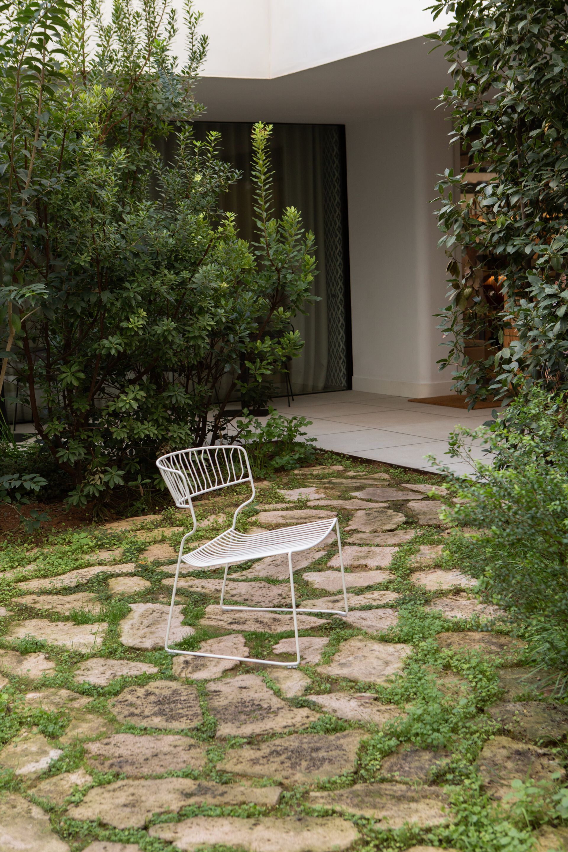 Стальной штабелируемый садовый стул с порошковым покрытием iSimar Мартини ARCH-00089273 - Вид №15