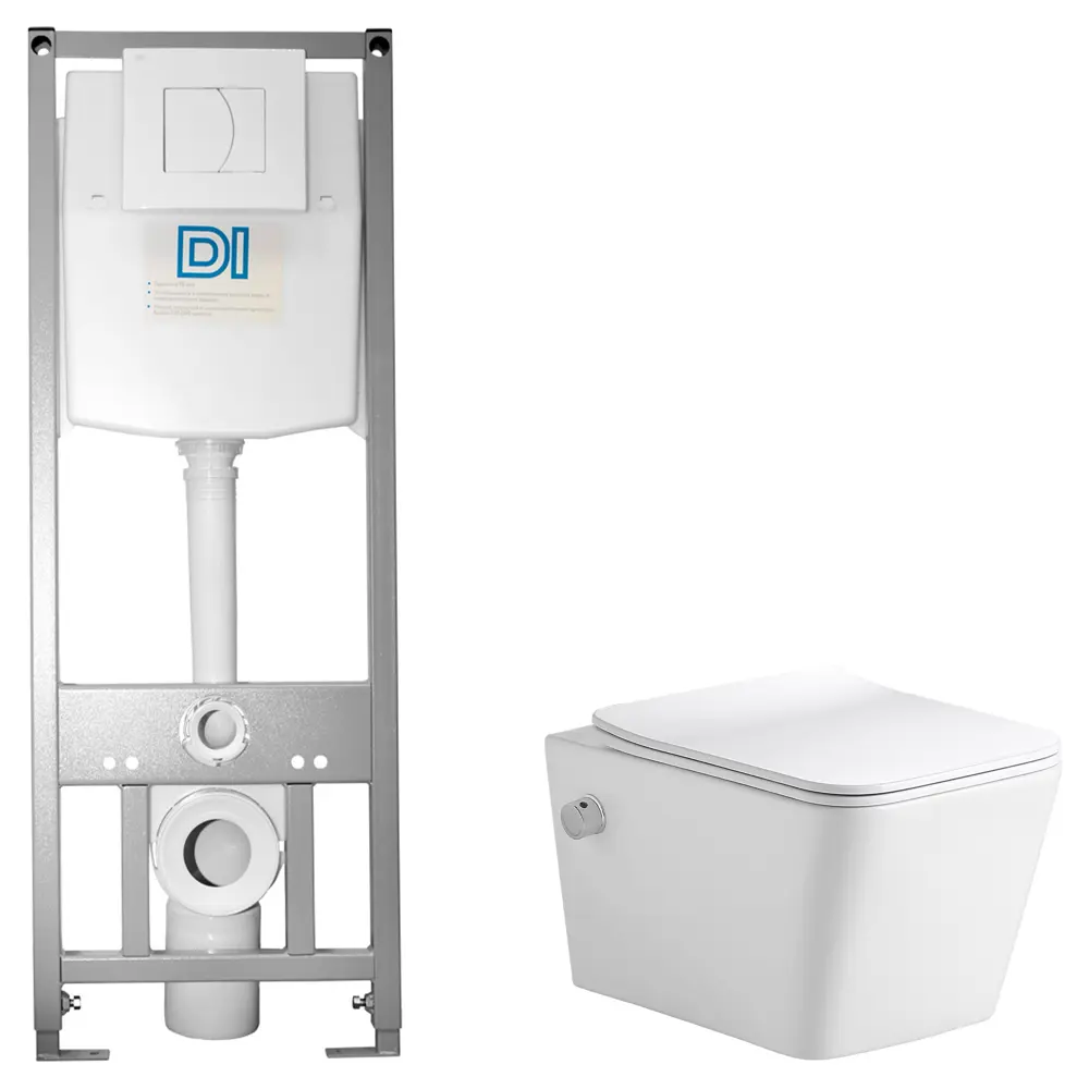 Комплект инсталляции Di с унитазом тип ободка открытый Glory STLM-2115665