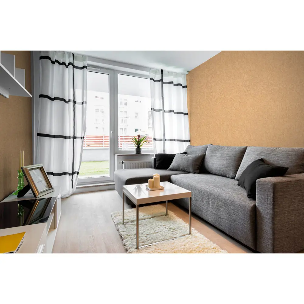 Обои флизелиновые Палитра Relax бежевые 1.06 м 7072-22 STLM-2186534 - Вид №4