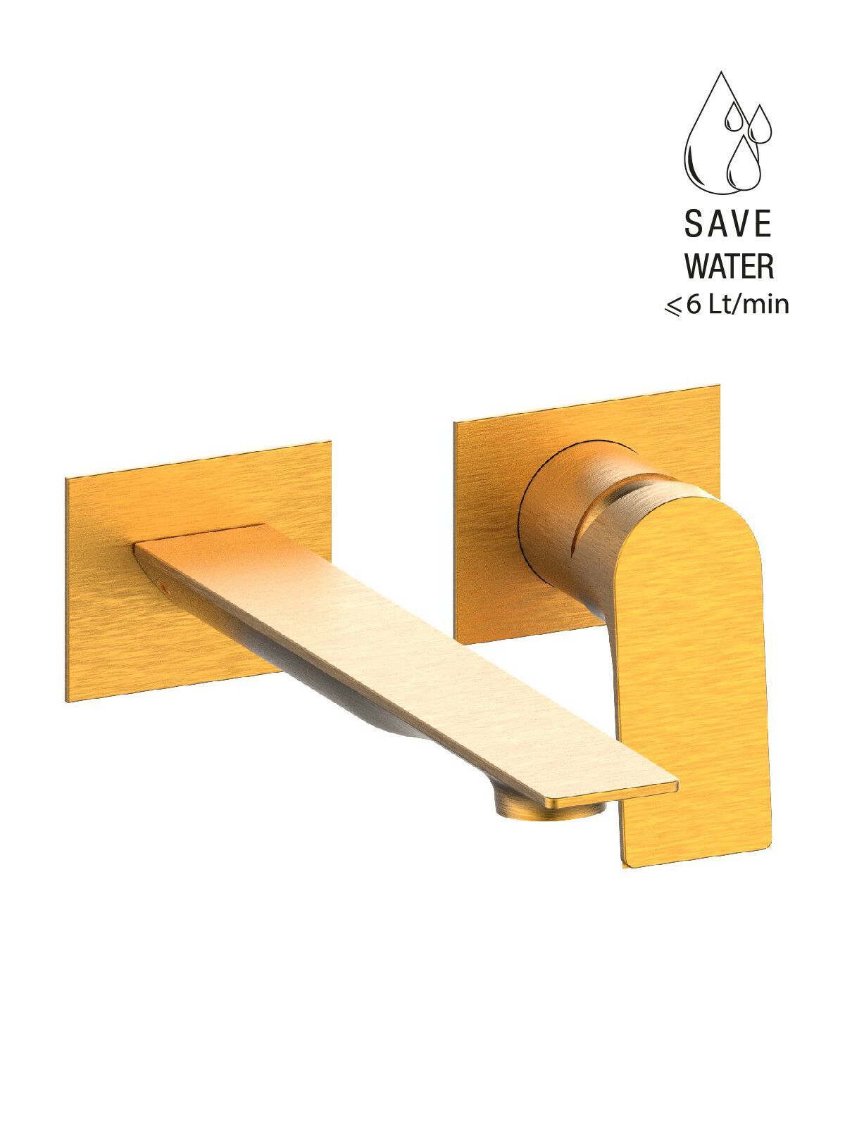 Настенный смеситель для раковины с ограничителем расхода Rubinetterie Frattini Нарцисс ARCH-00103865 - Вид №13