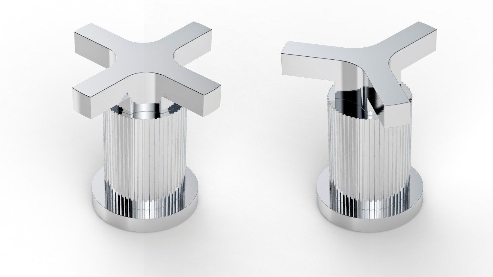 Смеситель для раковины с 3 отверстиями и отдельными розетками RUBINETTERIE STELLA ARCH-00044352 - Вид №17