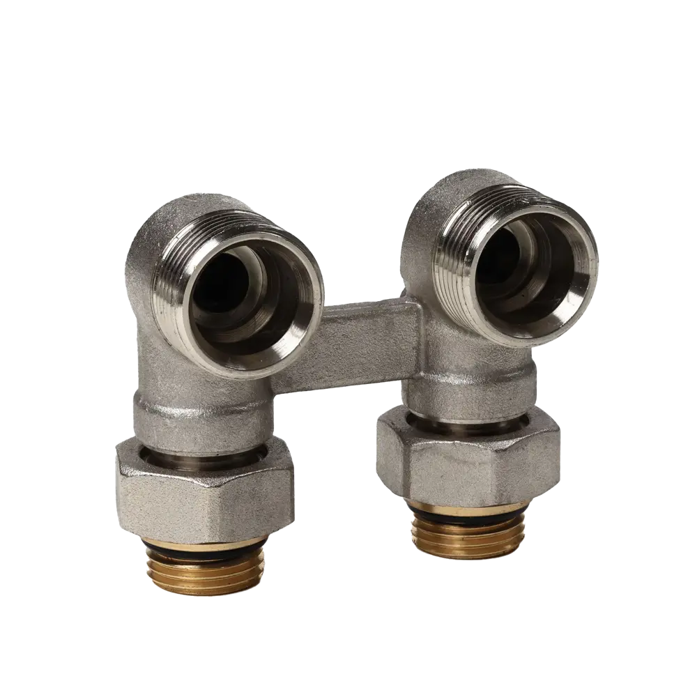 Узел нижнего подключения угловой Н-образный Рехау 3/4"x1/2" Santreyd STLM-2053871 - Вид №1