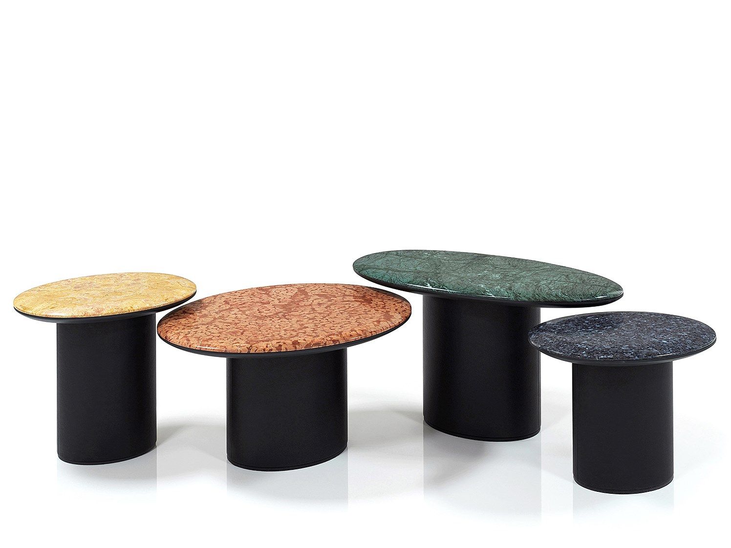 Мраморный овальный журнальный столик Wittmann Antilles ARCH-00047173