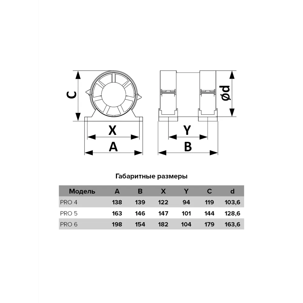 Вентилятор осевой вытяжной Diciti PRO 5 D125 мм 34 дБ 195 м3/ч цвет белый STLM-2159422 - Вид №4