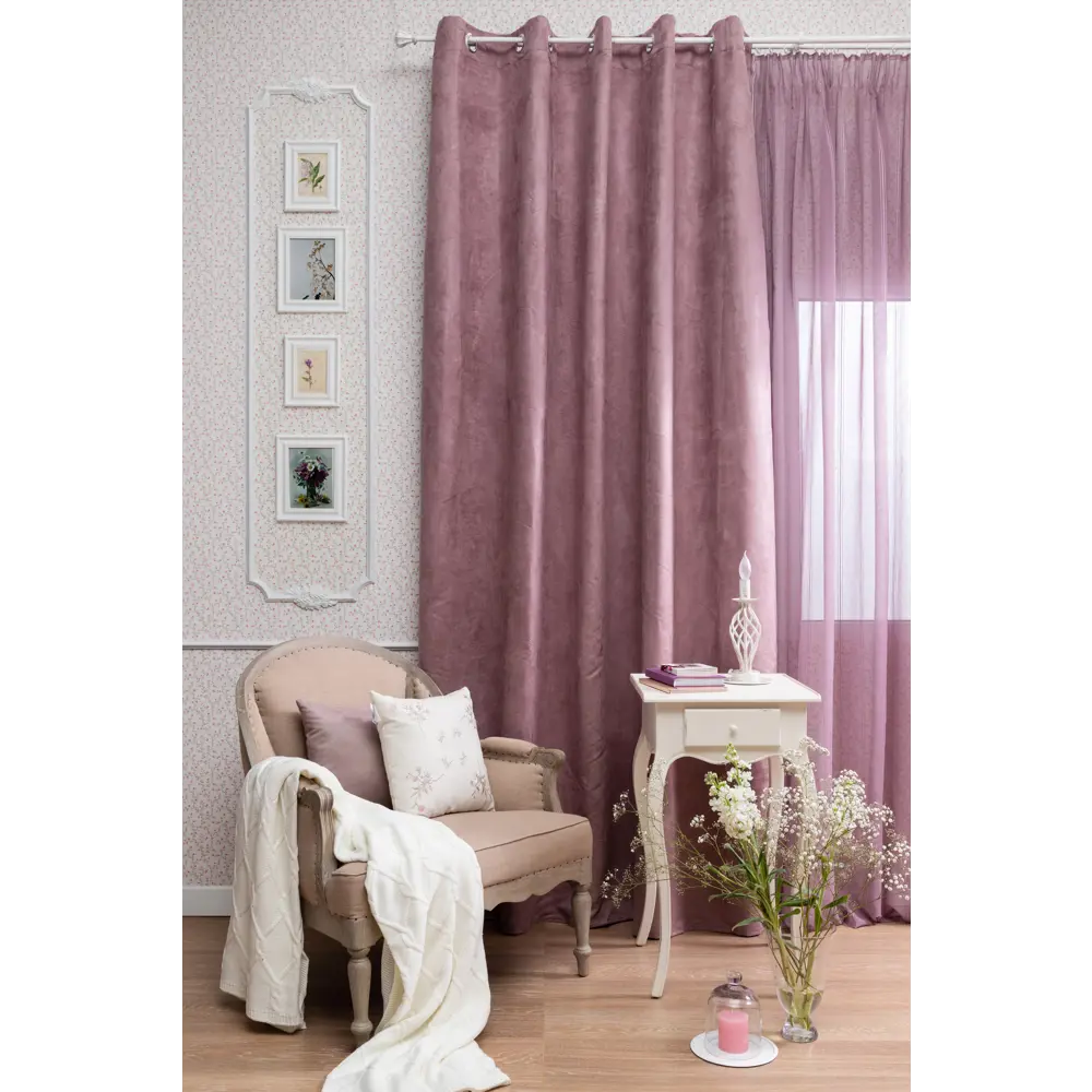 Тюль на ленте Inspire Softy 300х260 см цвет античный розовый STLM-2093670 - Вид №6