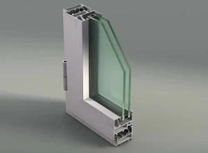 METRA Распашное окно из алюминия с терморазрывом