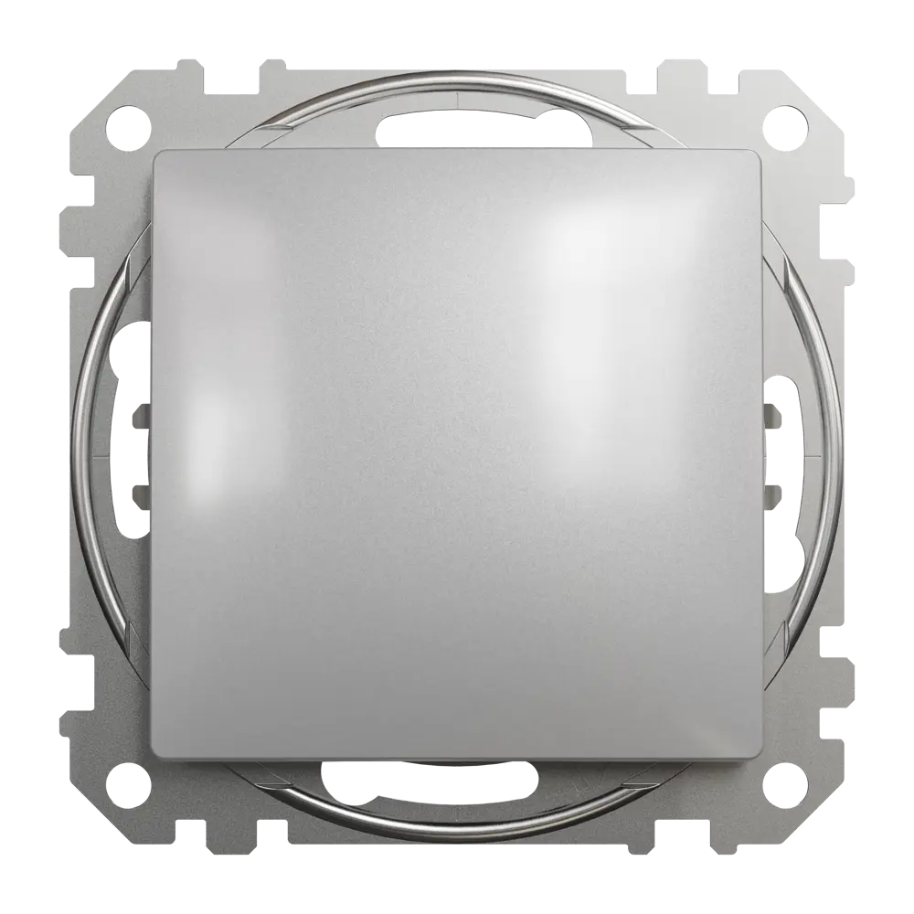 Переключатель встраиваемый Systeme Electric Sedna Design 1 клавиша, цвет алюминий Sedna Design Elements STLM-2082987