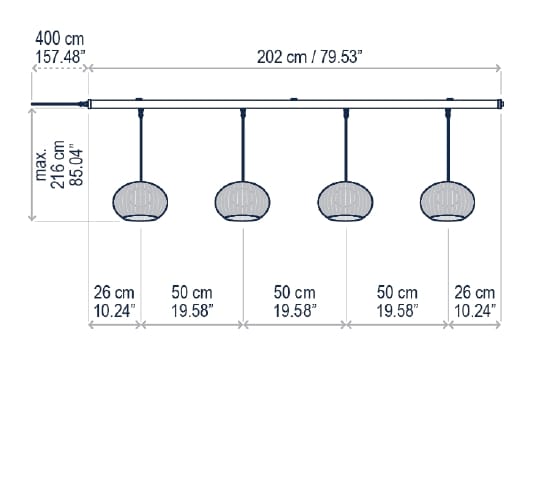 Освещение трека из полиэтиленового волокна Bover Garota ARCH-00060684 - Вид №5