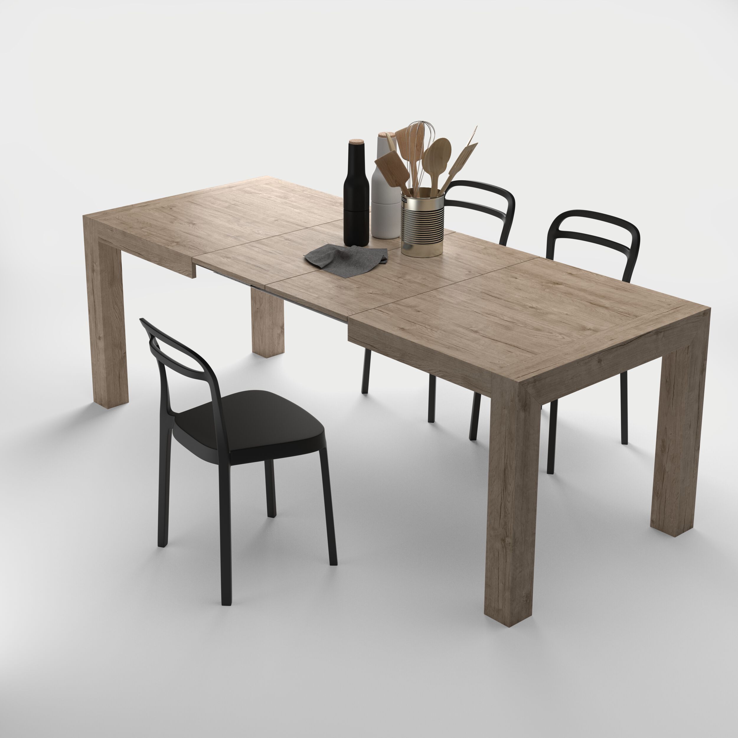 Прямоугольный выдвижной обеденный стол в меламине Mobili Fiver IACOPO ARCH-00045798 - Вид №11