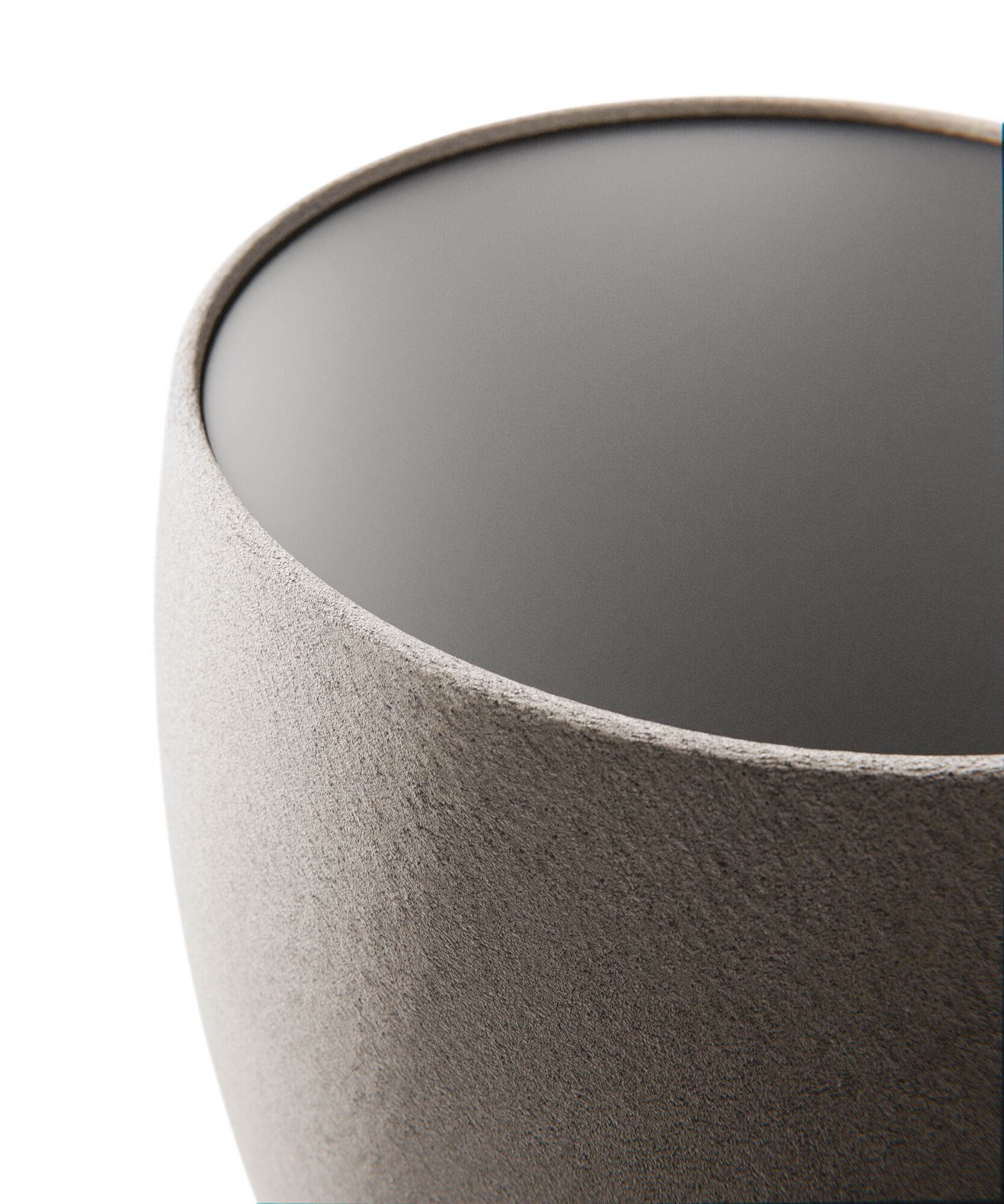 Высокий круглый журнальный столик из бетона и стекла MisuraEmme BOSTON ARCH-00116966 - Вид №1