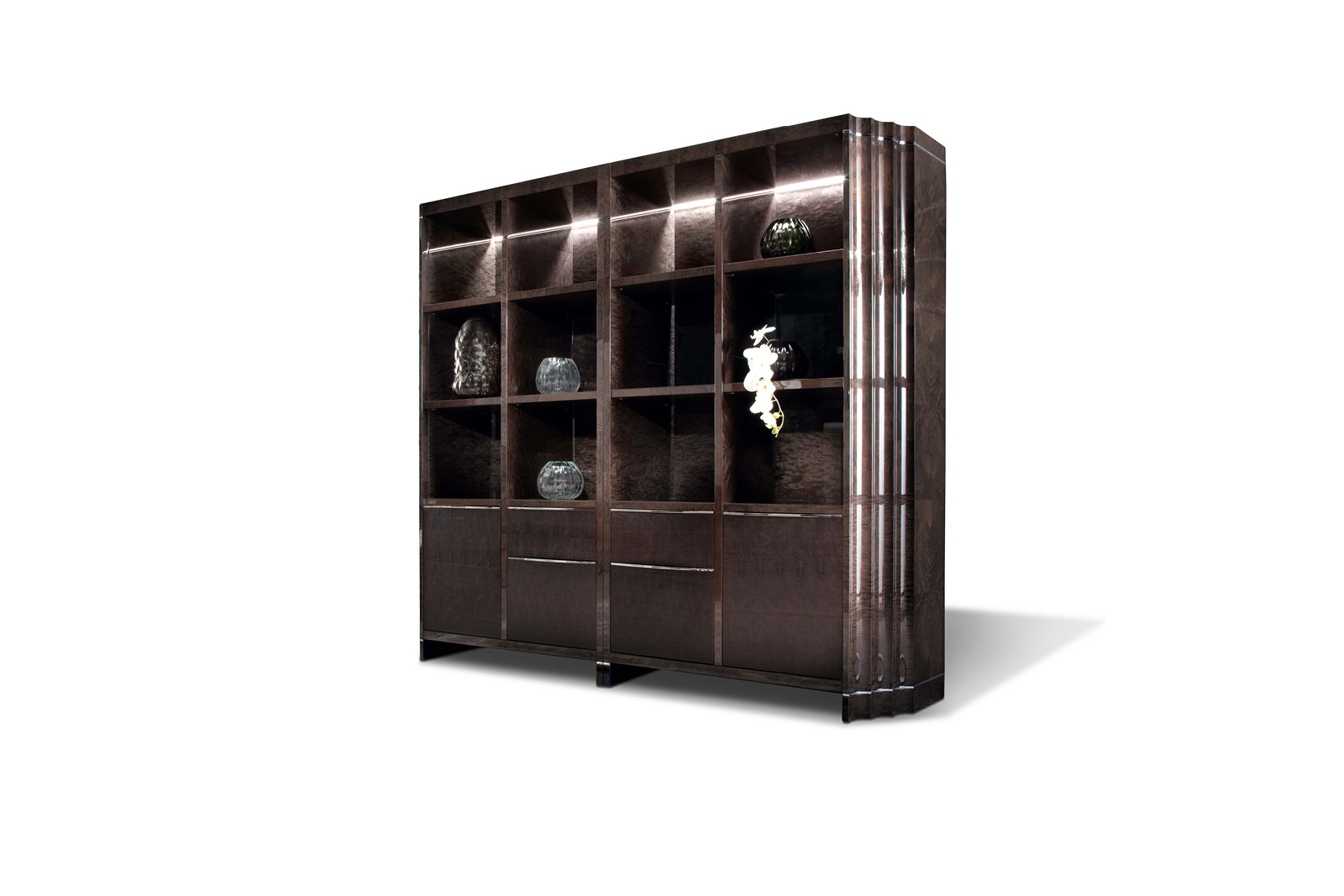 4084 Absolute книжный шкаф с открытыми полками сверху - giorgio collection 