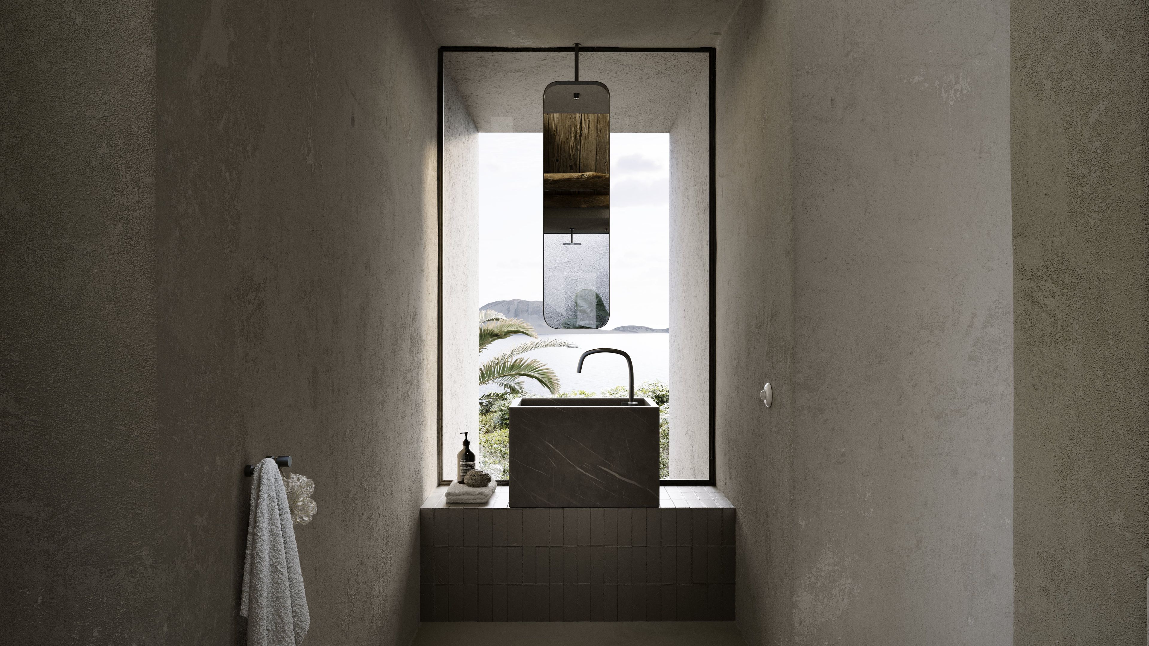 Одиночный подвесной умывальник из натурального камня COCOON Piet Boon ARCH-00052049 - Вид №31