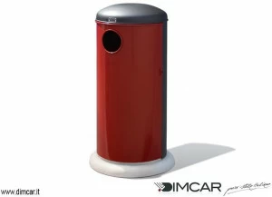 DIMCAR Урна для мусора уличная металлическая с крышкой Elite