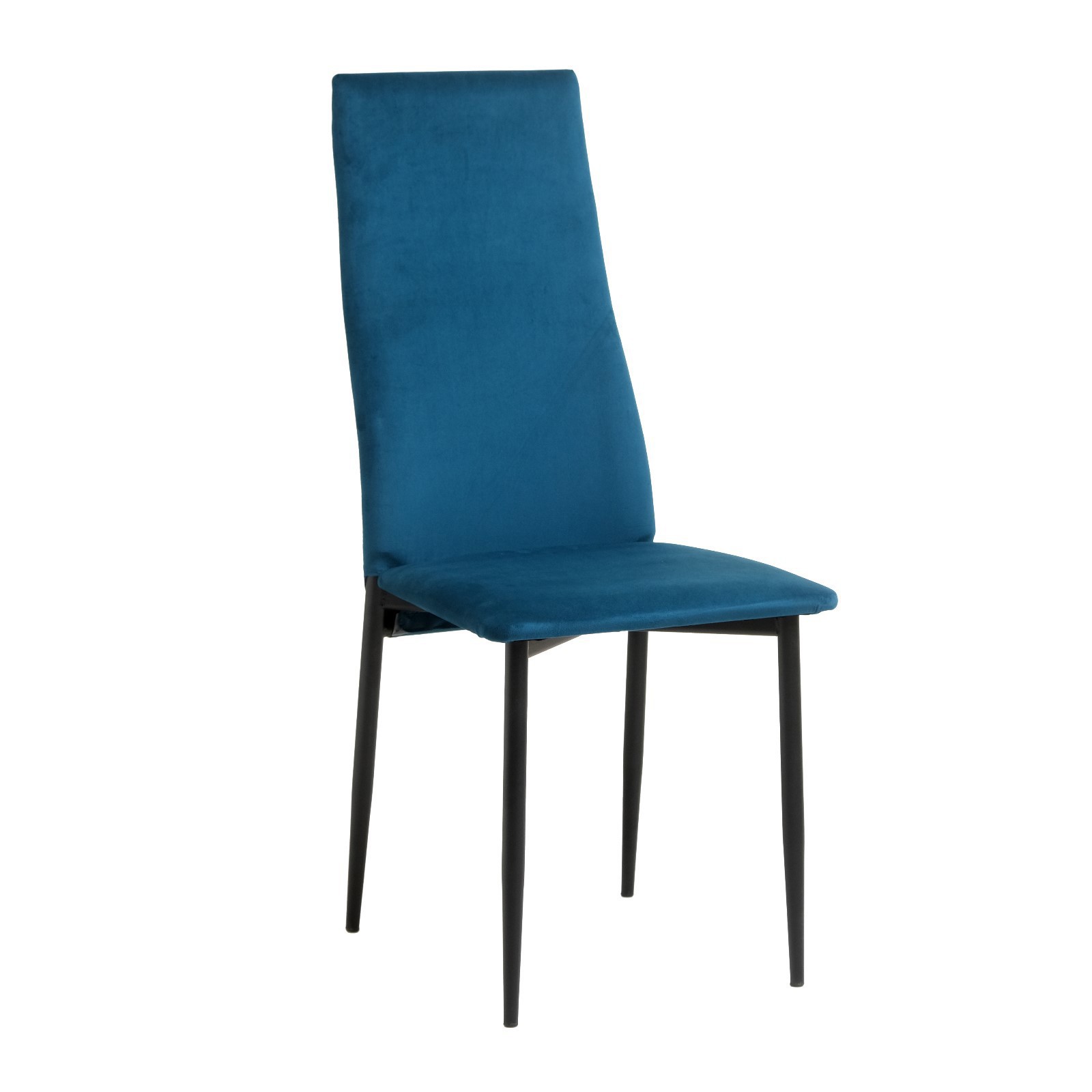 91068935 Кухонный стул 43x101x51 см велюр цвет синий Волна STLM-0467023 КЛИК МЕБЕЛЬ