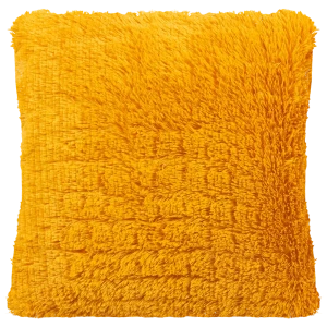 Подушка Искусственный мех 40x40 см цвет желтый 82745295 STLM-2207424