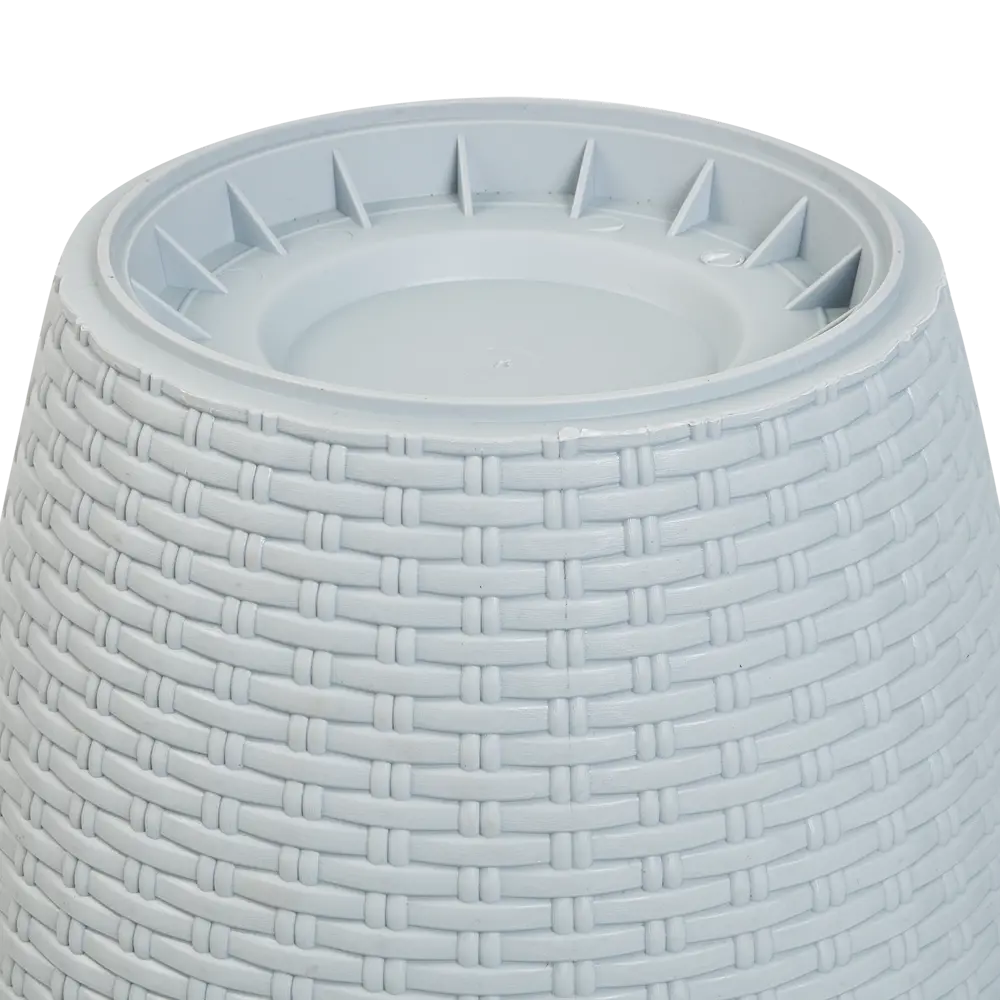 Кашпо для цветов Ingreen Rattan ø32.8 см v20 л пластик серый STLM-2044754 - Вид №3