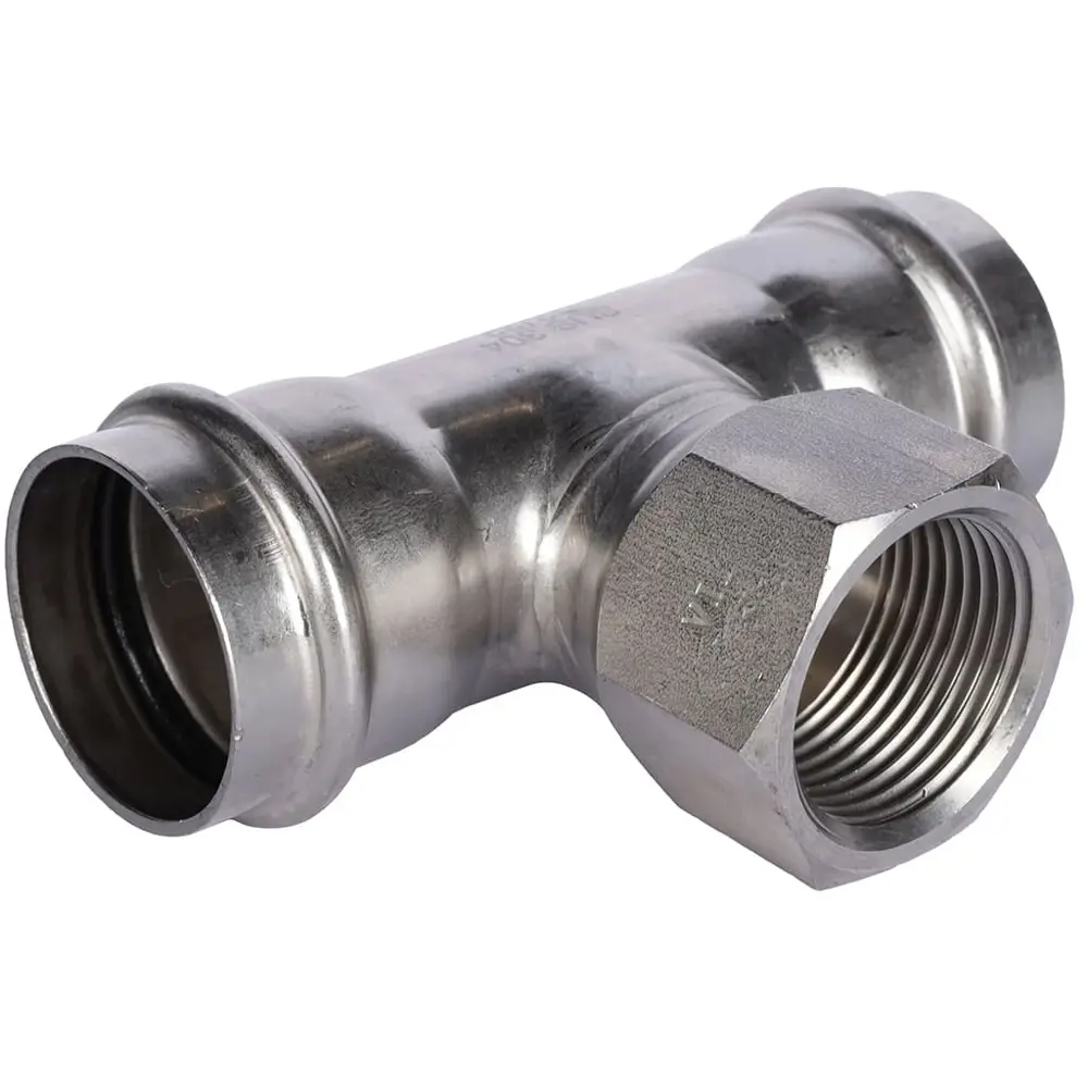 Тройник переходной Rommer 1"x35 мм ВПр-ВР нержавеющая сталь STLM-2171673