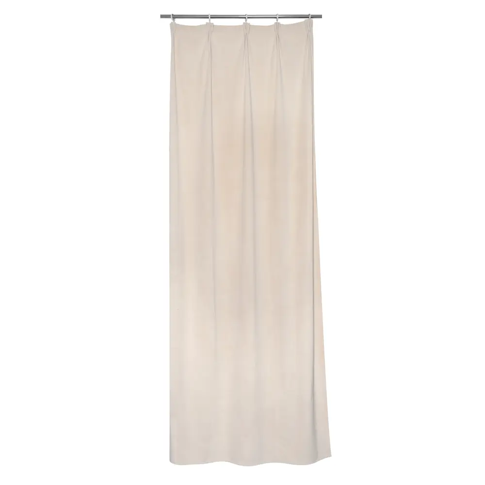 Штора на ленте Inspire Nelio 140x280 см цвет бежевый STLM-2158247