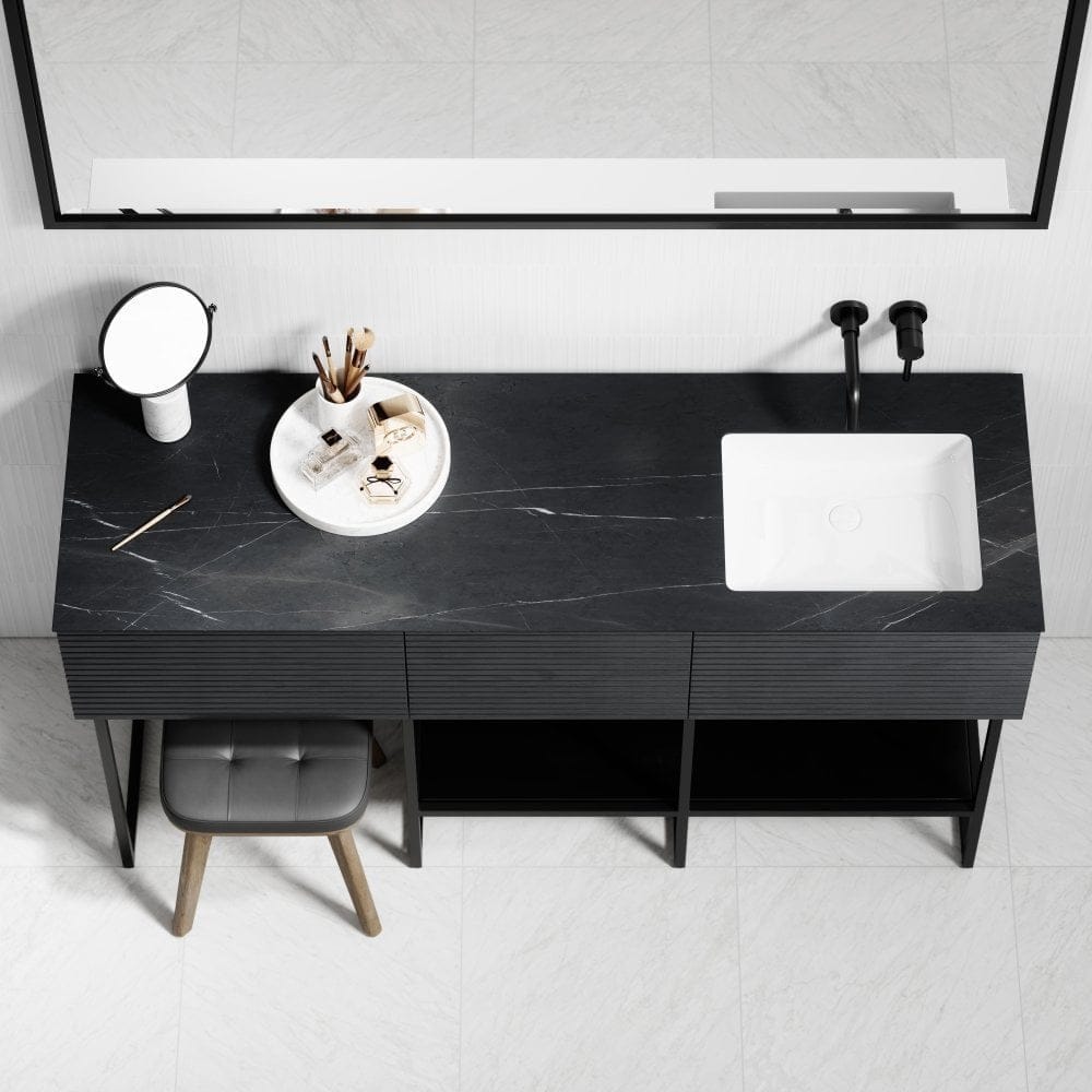 Деревянный напольный умывальник с зеркалом LUSSO Audemar ARCH-00087298 - Вид №1