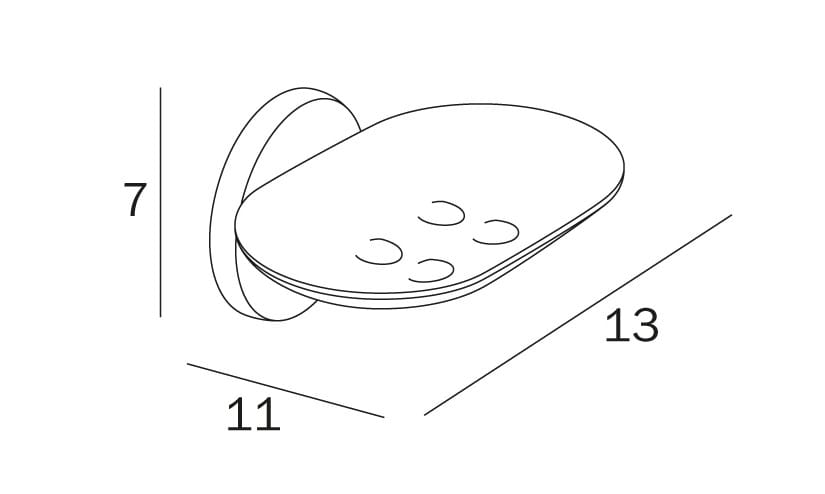 Настенная мыльница для отеля INDA® HOTELLERIE ARCH-00104902 - Вид №2