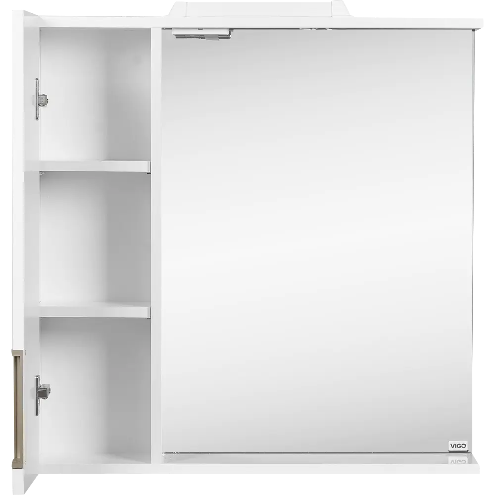 Шкаф для ванной зеркальный подвесной Vigo Венто 70x70 см цвет белый STLM-2163527 - Вид №2