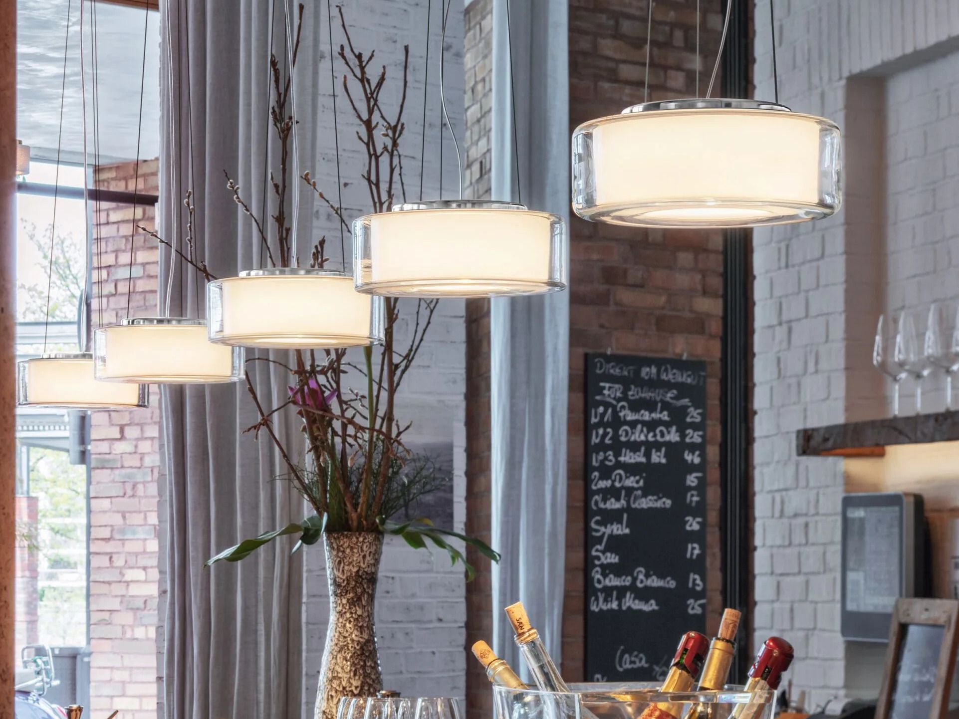 Стеклянный светодиодный подвесной светильник serien.lighting керлинг ARCH-00059878 - Вид №8