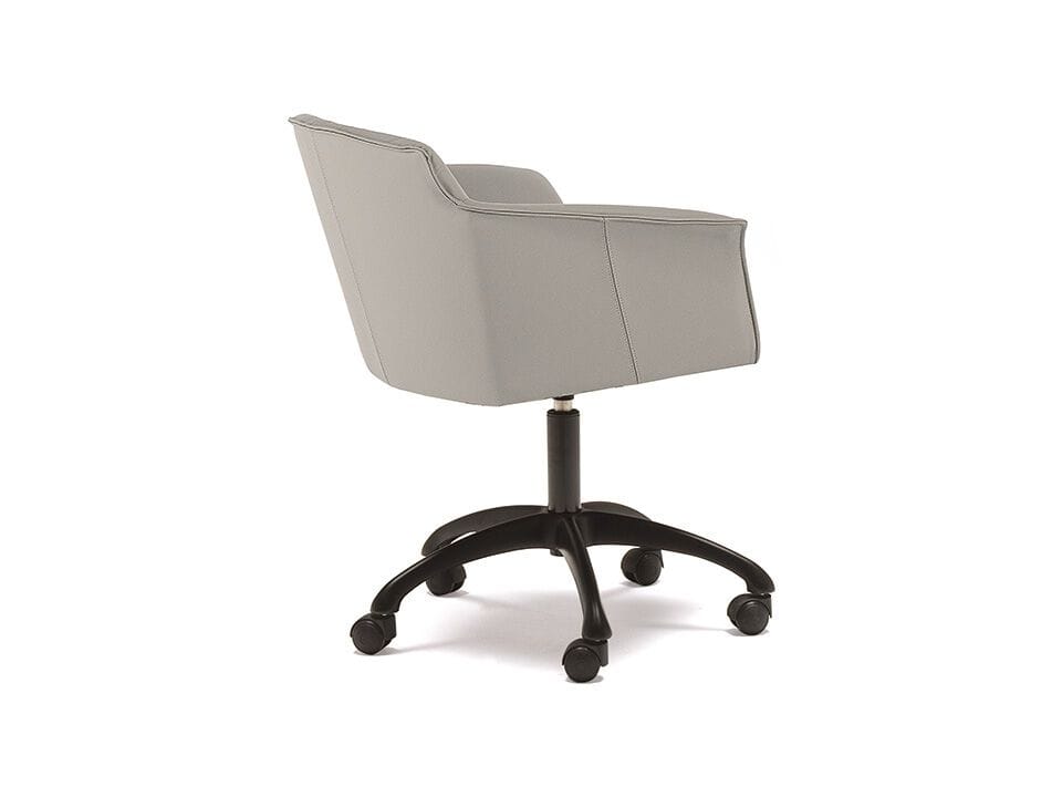 Кожаный поворотный стул с колесами Cattelan italia Tyler ARCH-00133134
