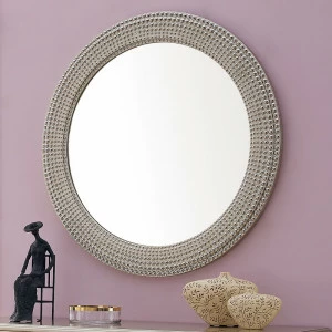 Зеркало круглое в раме 105 см Rimini FRATELLI BARRI RIMINI 00-3886024 Серебро