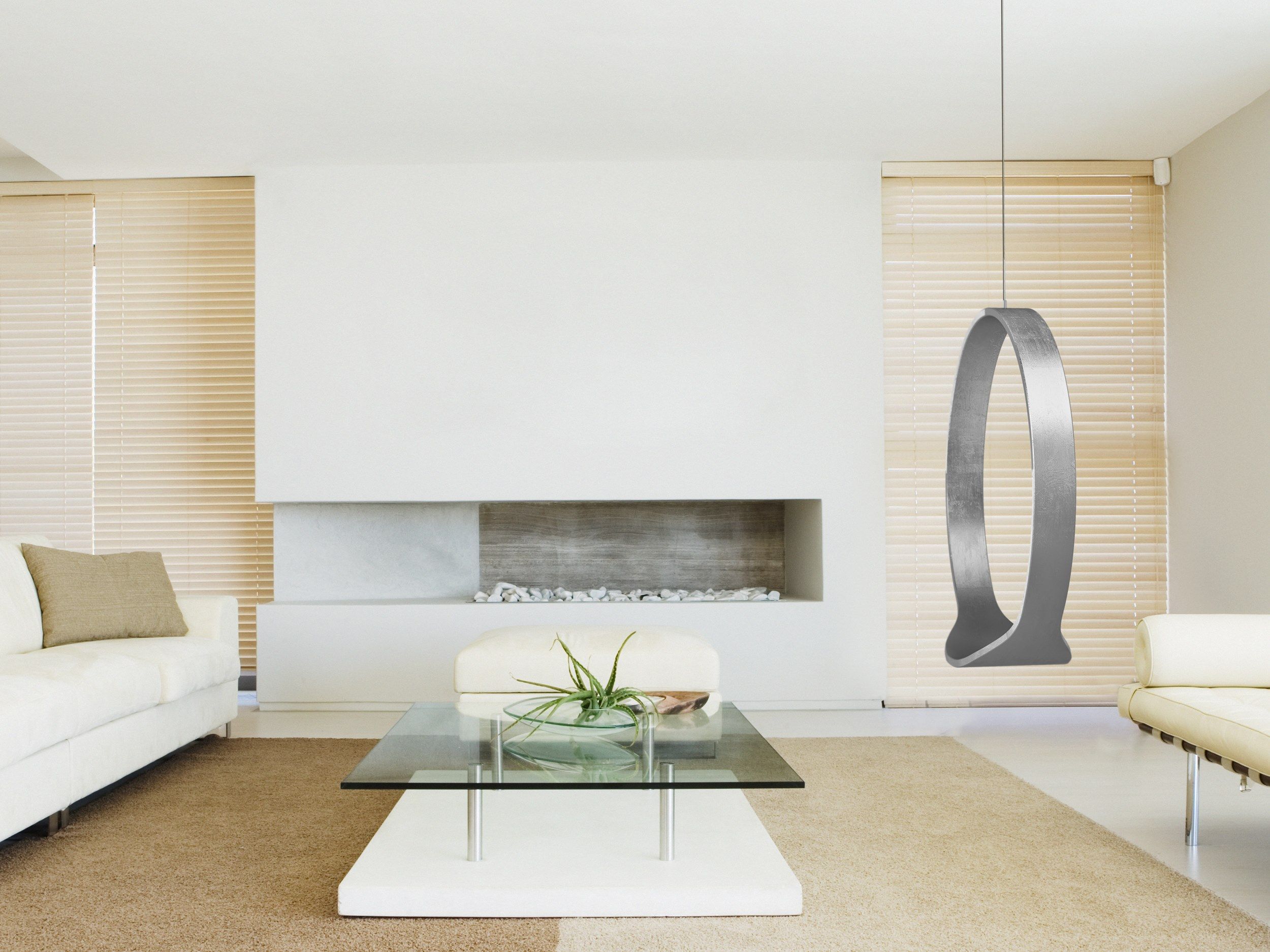 Внутреннее кресло в серебряной жидкой отделке Iwona Kosicka Design SWING N.1 ARCH-00074837 - Вид №3