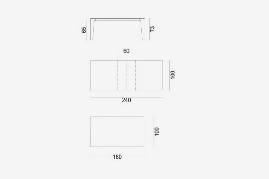 Садовый стол из каррарского мрамора Gervasoni Gervasoni Outdoor ARCH-00011453 - Вид №2