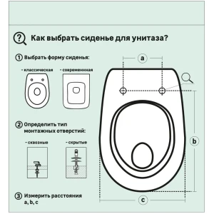 Сиденье для унитаза Berges Wasserhaus Cezar SB дюропласт