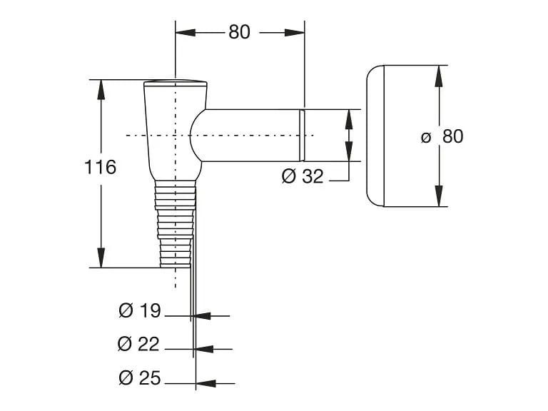 Сифон клапана для стиральных машин ABS Bonomini стайлинг ARCH-00052195 - Вид №3