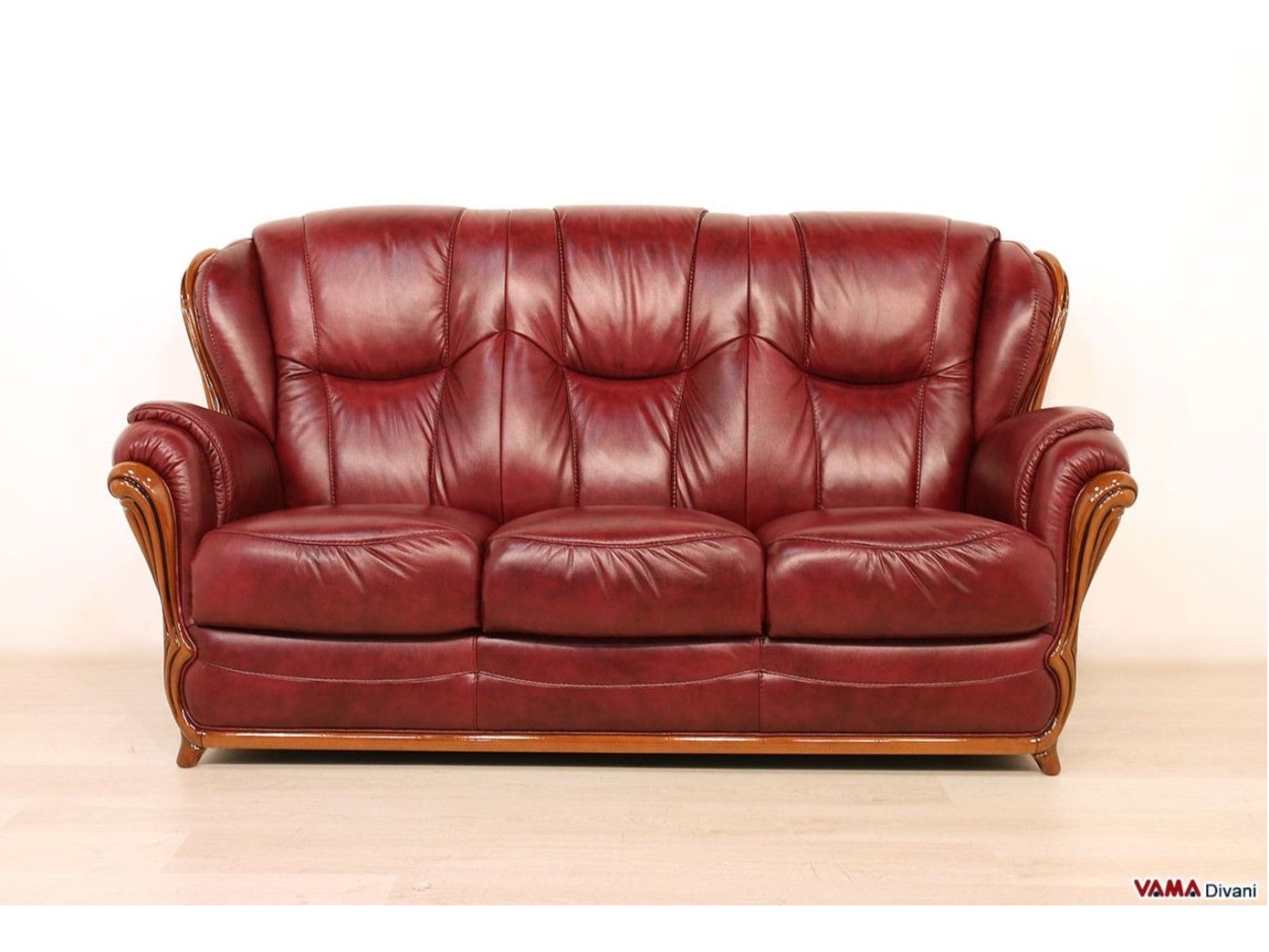 3-местный кожаный диван VAMA ARCH-00128416