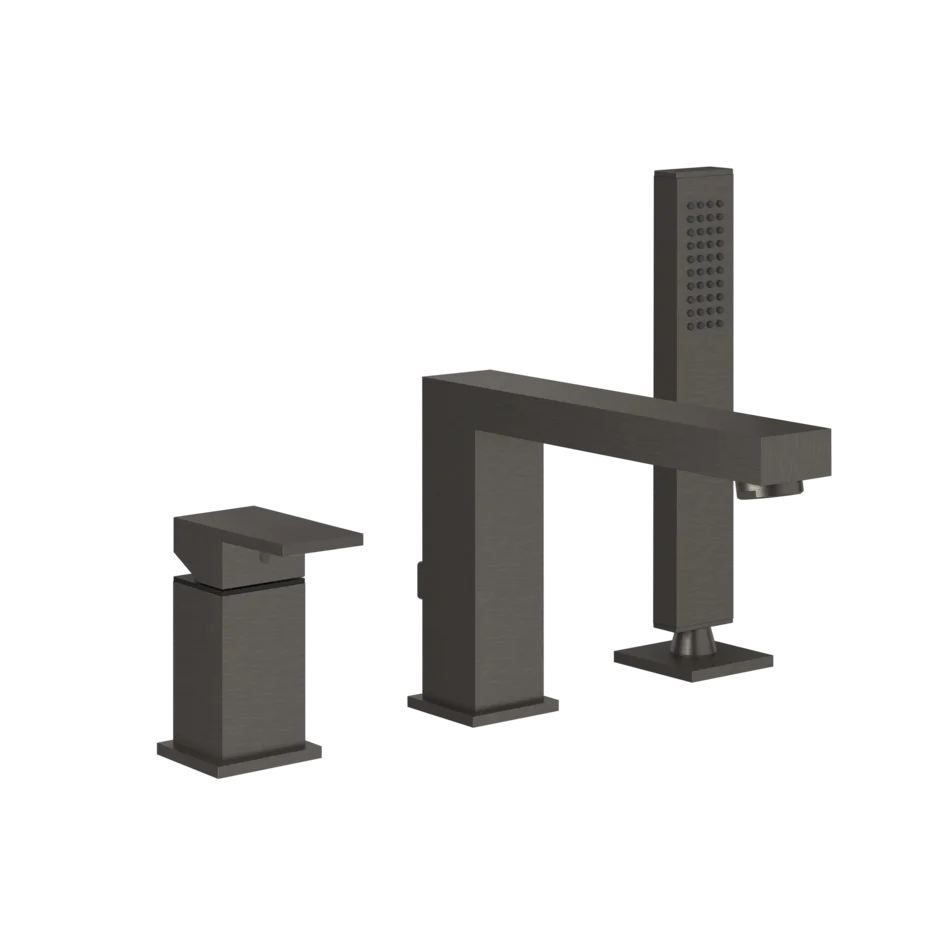 Смеситель для ванны 20037 707 Gessi Rettangolo ЧЕРНЫЙ МЕТАЛЛ BR. PVD 20037707