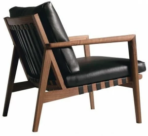 Ritzwell & Co. Мягкое кожаное кресло с подлокотниками Blava
