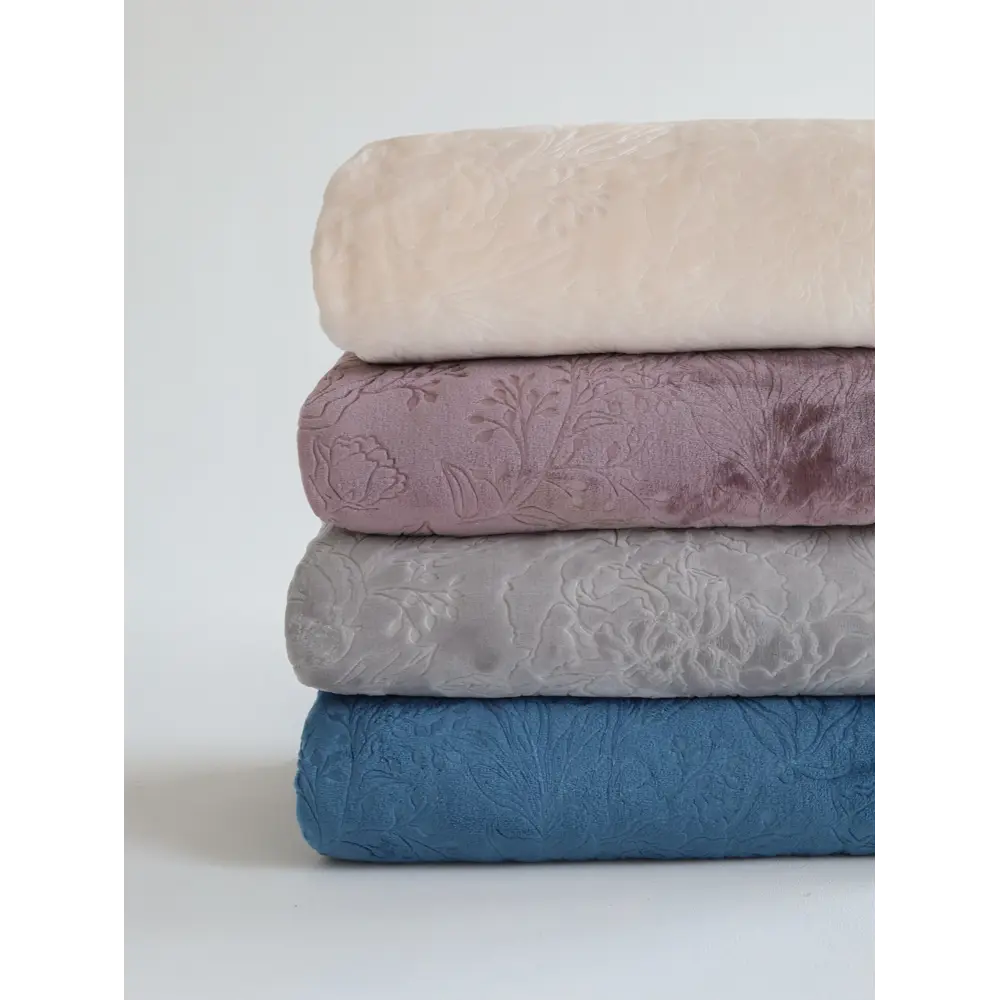 Покрывало Bouquet 240x260 см велсофт цвет темно-розовый Santreyd STLM-2160258 - Вид №3