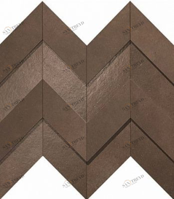 Керамогранит A1DO Dwell Brown Leather Chevron 3D 30.8x35.1 Atlas Concorde (Italy) sun-id-326787