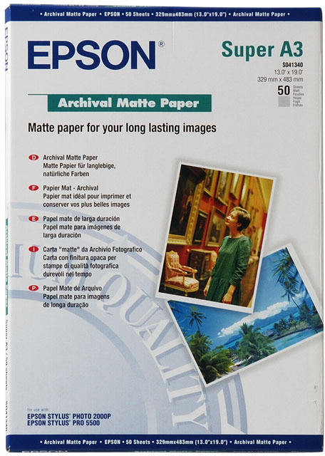 C13S041340 archival matter paper a3+ Epson Santreyd 
