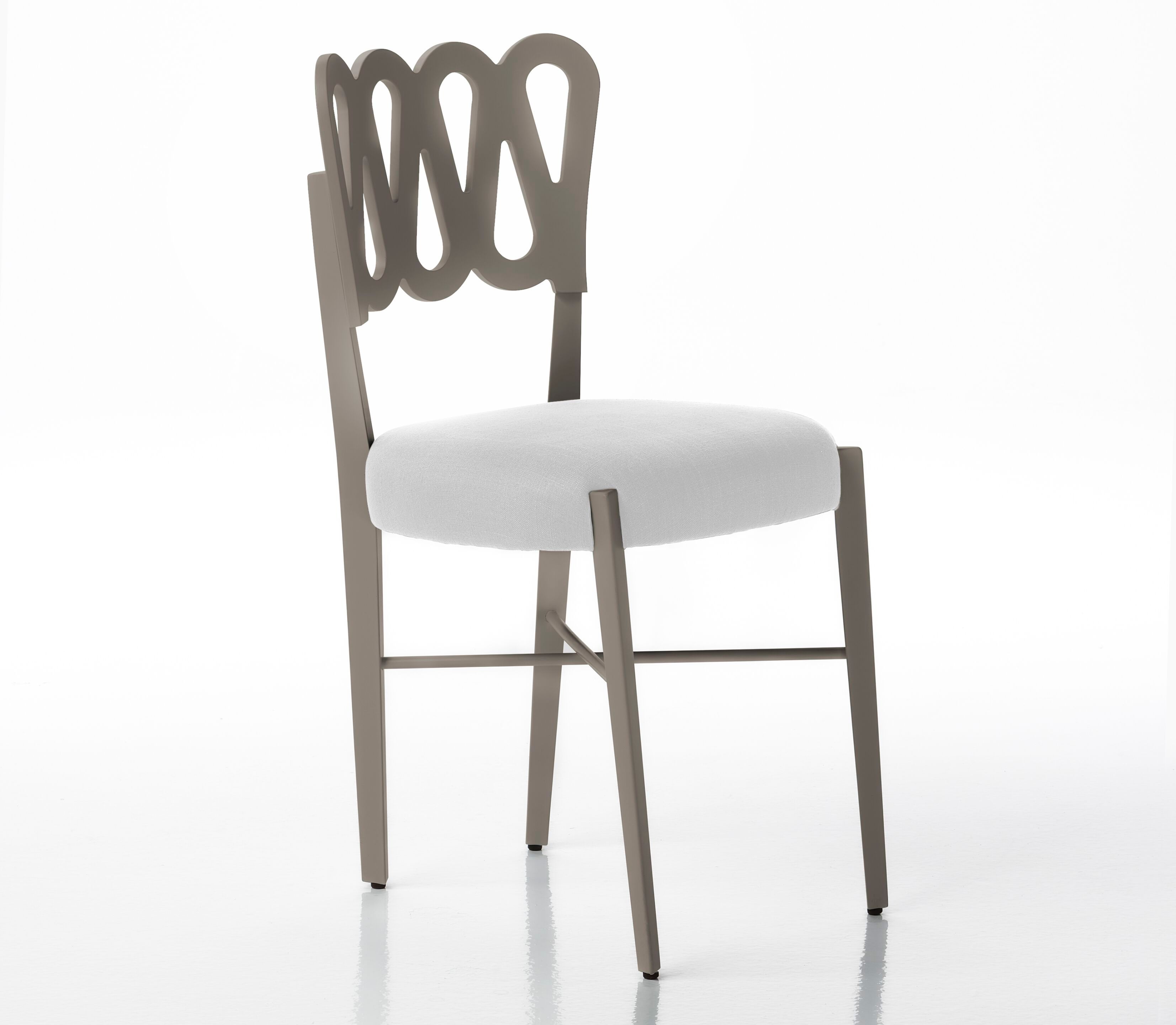 Стул с тканевым сиденьем и каркасом из бука BBB PONTI 969 ARCH-00099092 - Вид №8