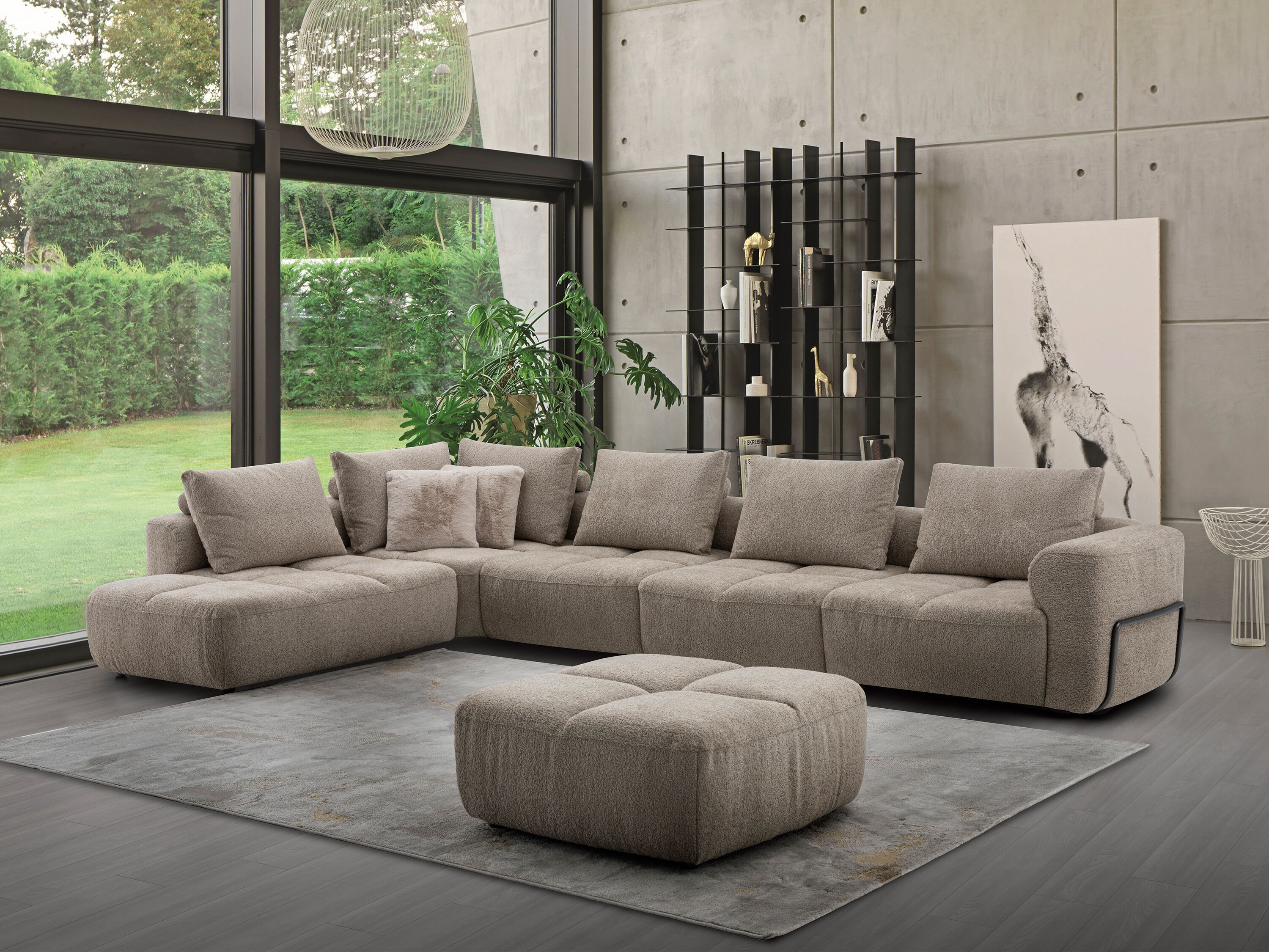 Угловой диван из ткани CAMPO DE' FIORI CDF841 ARCH-00137787 - Вид №12