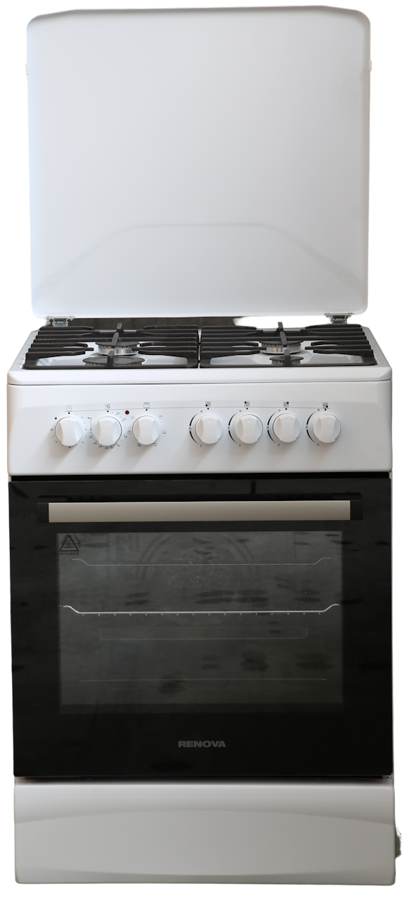 9233631 Комбинированная плита RENOVA SG6E-CDW белый STDN-0131259