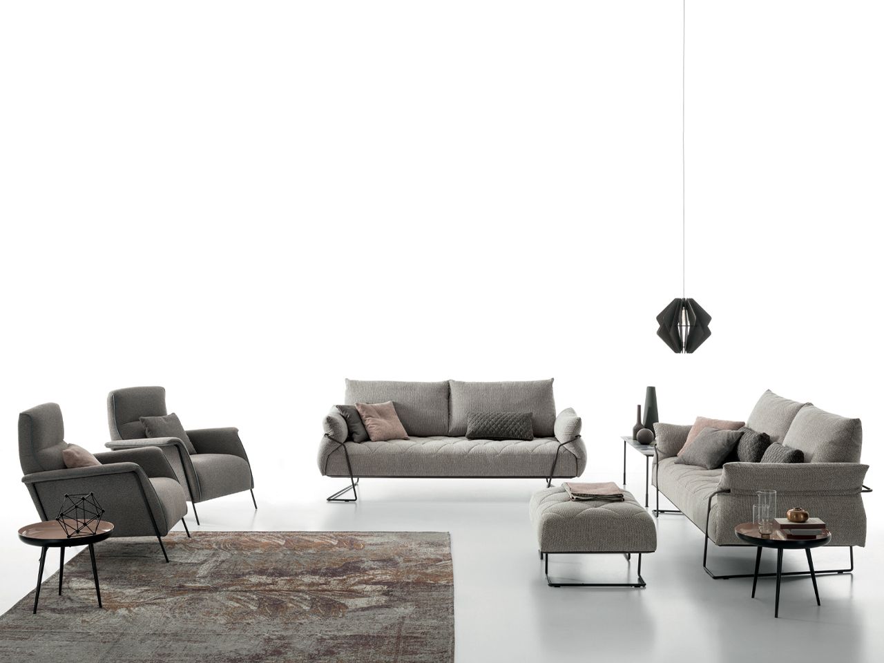 3-местный тканевый диван AERRE ITALIA Yellow ARCH-00027864 - Вид №5