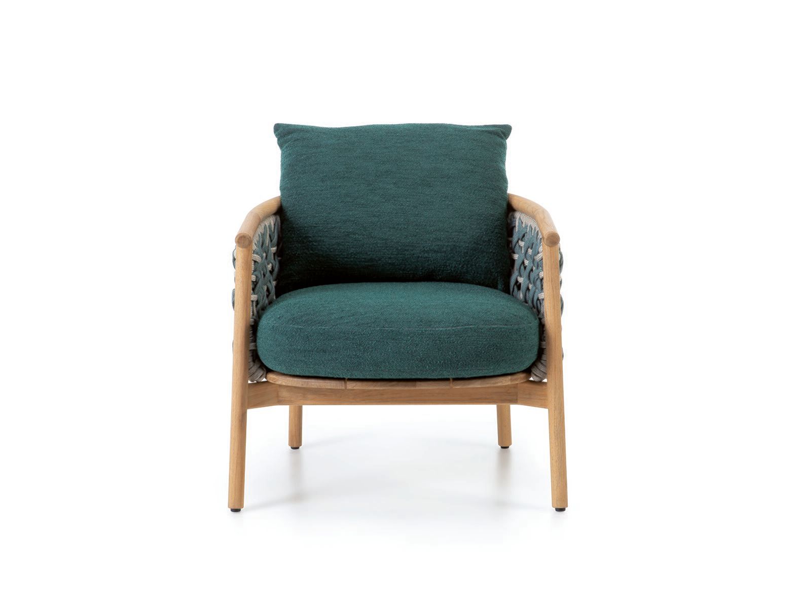 Садовое кресло из тикового дерева с подлокотниками Ethimo патио ARCH-00107007 - Вид №2