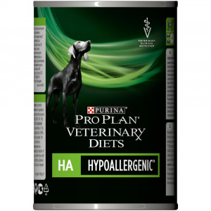 ПР0054776 Корм для собак Veterinary Diets HA для снижения непереносимости ингредиентов и питательных веществ, конс. 400г Pro Plan