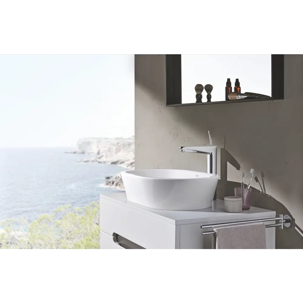 Смеситель для раковины Eurodisc Joy XL однорычажный цвет хром/белый Grohe Eurodisc Joystick STLM-2135631 - Вид №1